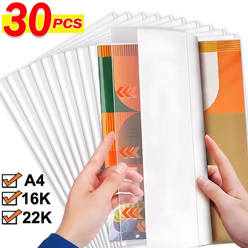 Laptop Sleeve - 10/30PCS A4/16K/22K Transparente Buch Abdeckung Selbst-Klebe