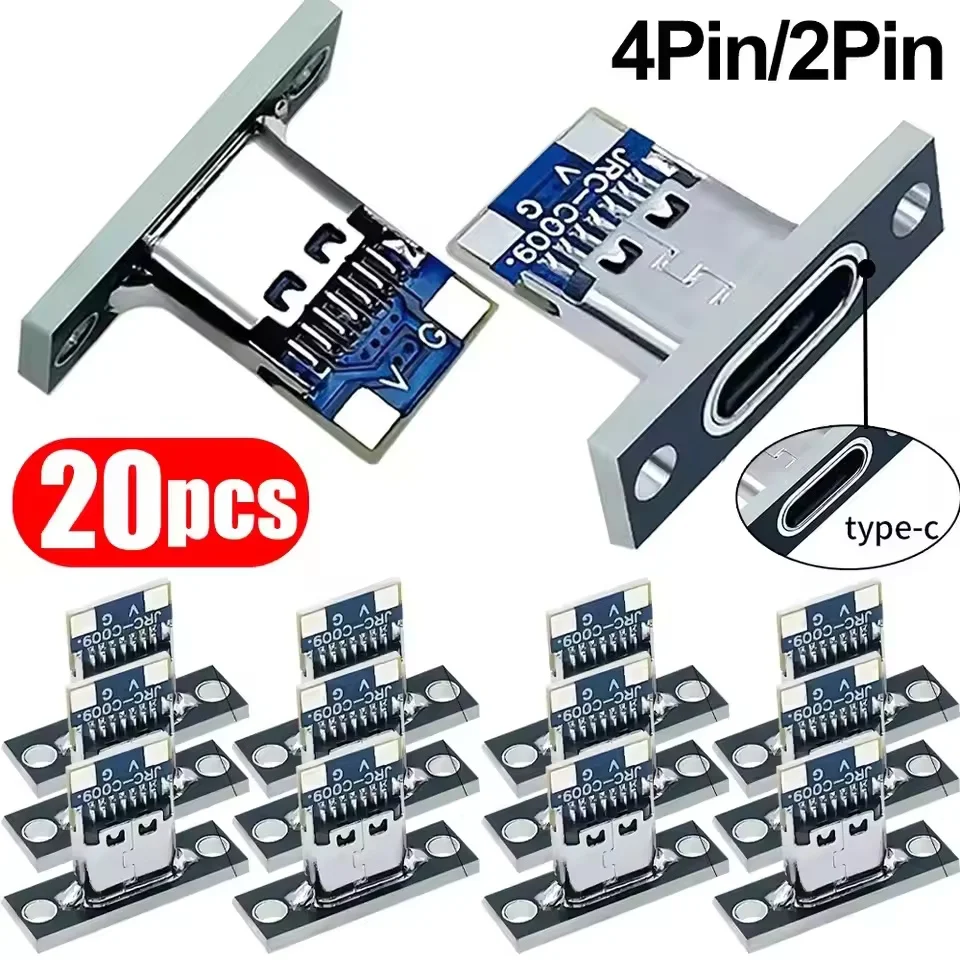 Usb C Hub - USB 3.1 Typ-C-Buchse mit Schraubbefestigungsplatte, Typ-C
