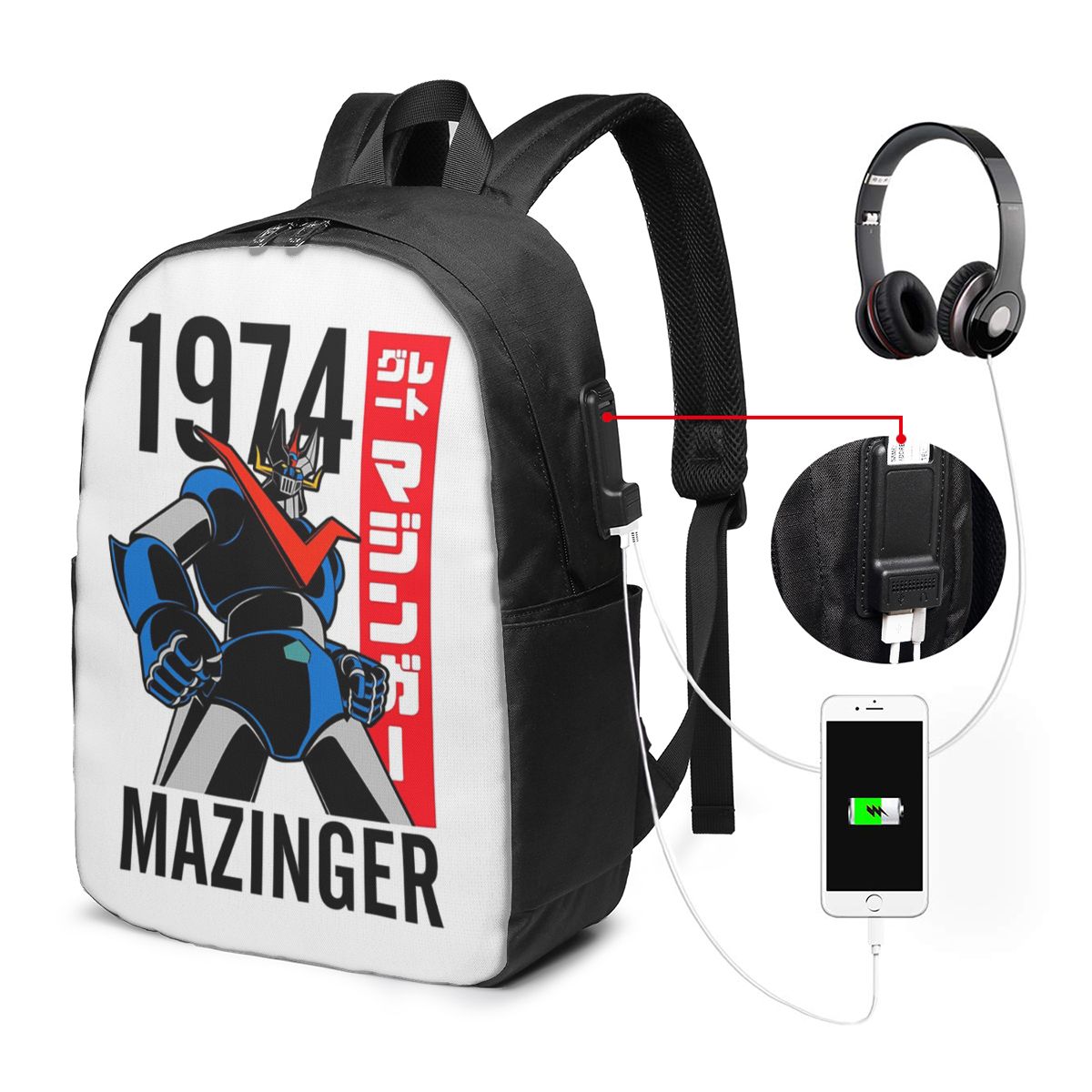 Laptop Bag - Mazinger Z Mad Robot Grendizer Anime