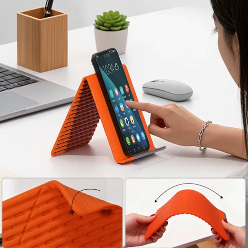 Laptop Stand - Flexibler, faltbarer Silikon-Handyhalter, tragbarer, verstellbarer Multi-Winkel-Tischständer