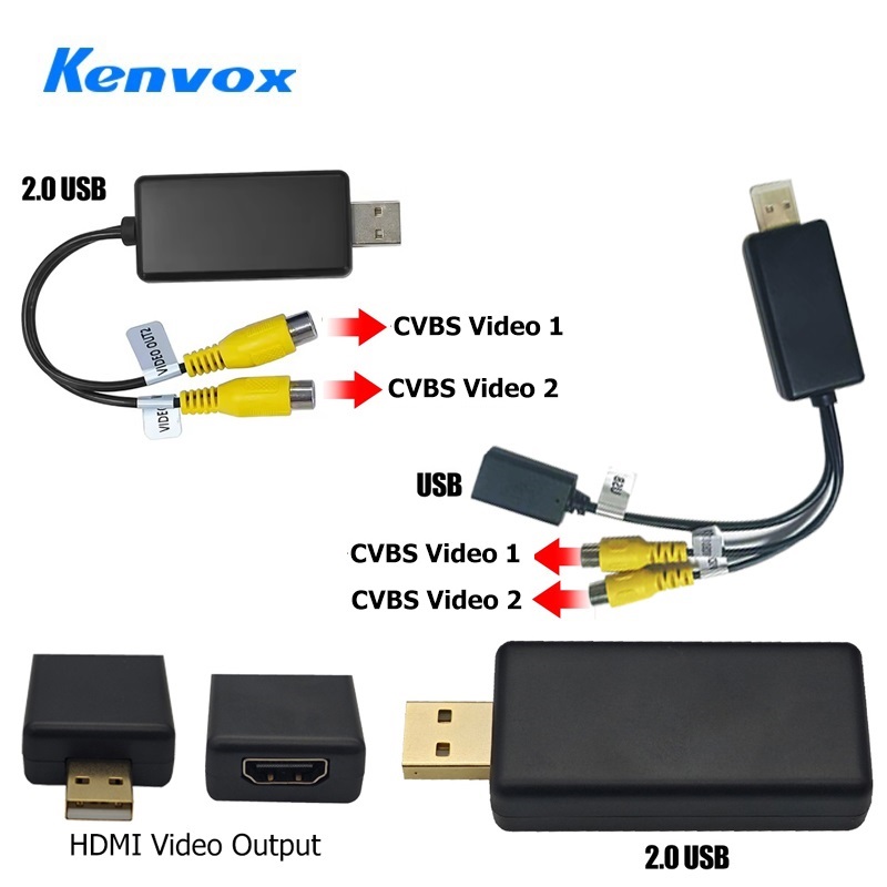 Hdmi Cable - Kenvox Android USB-Videoausgang RCA-Kabel AV HDMI-Ausgang