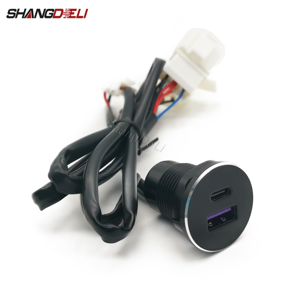 Usb C Hub - 1 Stück Auto Dual-USB-Ladeanschluss Zigarettenanzünder PD