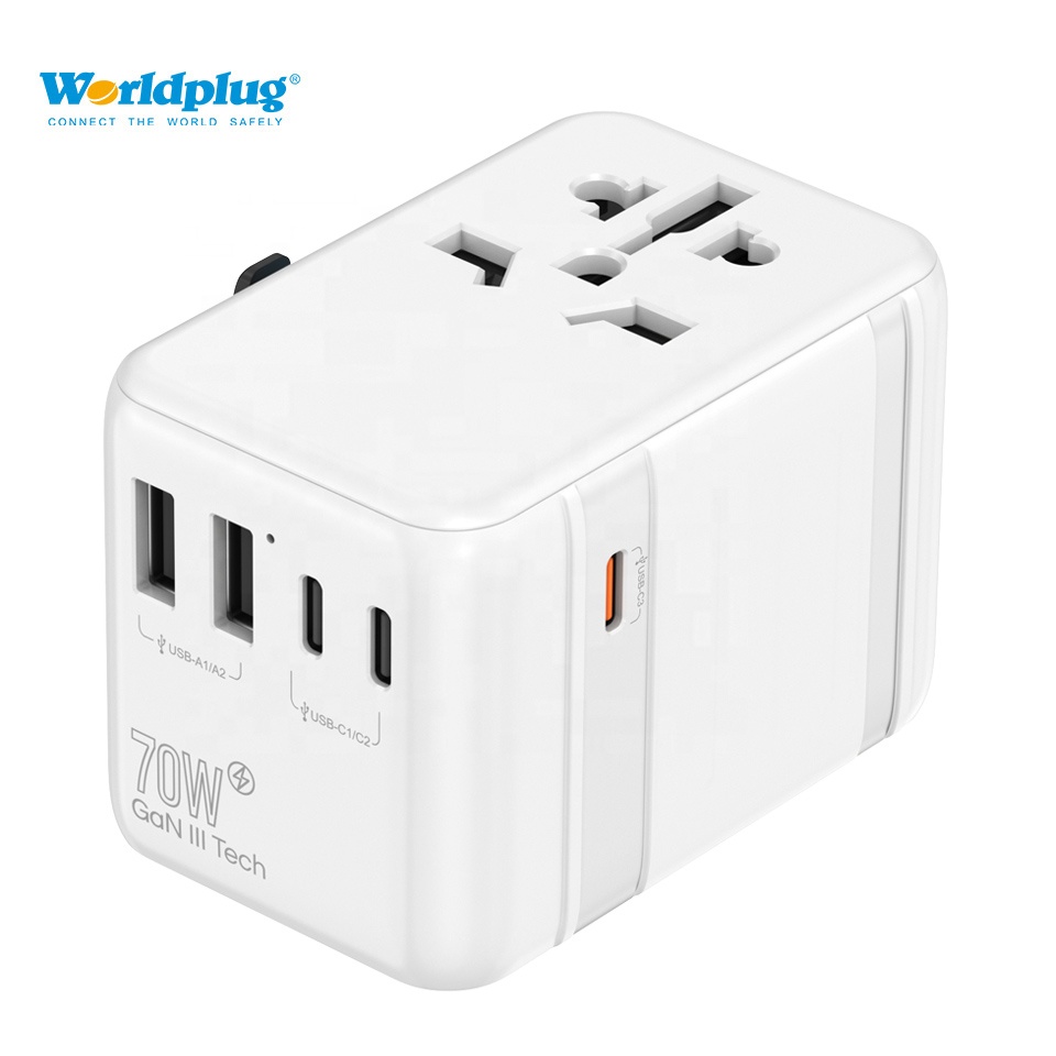 Laptop Charger - Universeller Weltweiter Wandsteckdosen-Adapter USB Handy Laptop