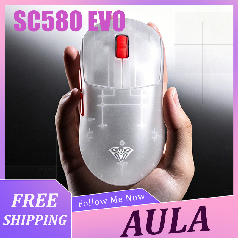 Laptop Mouse - AULA SC580 EVO Maus, leichte, kabellose