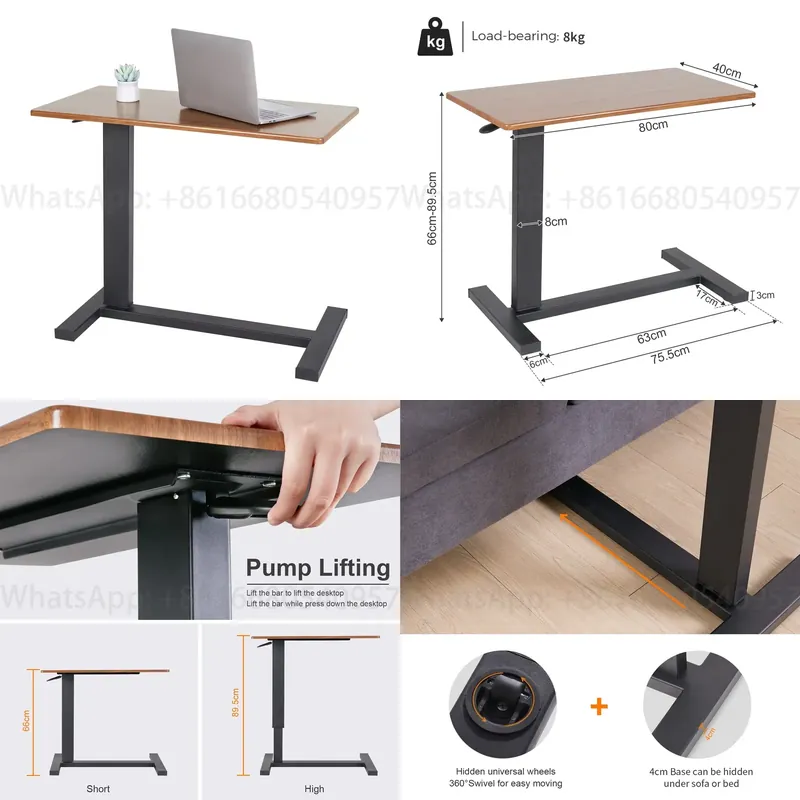 Laptop Stand - Beweglicher Laptop-Nachttisch für das Bett, geeignet