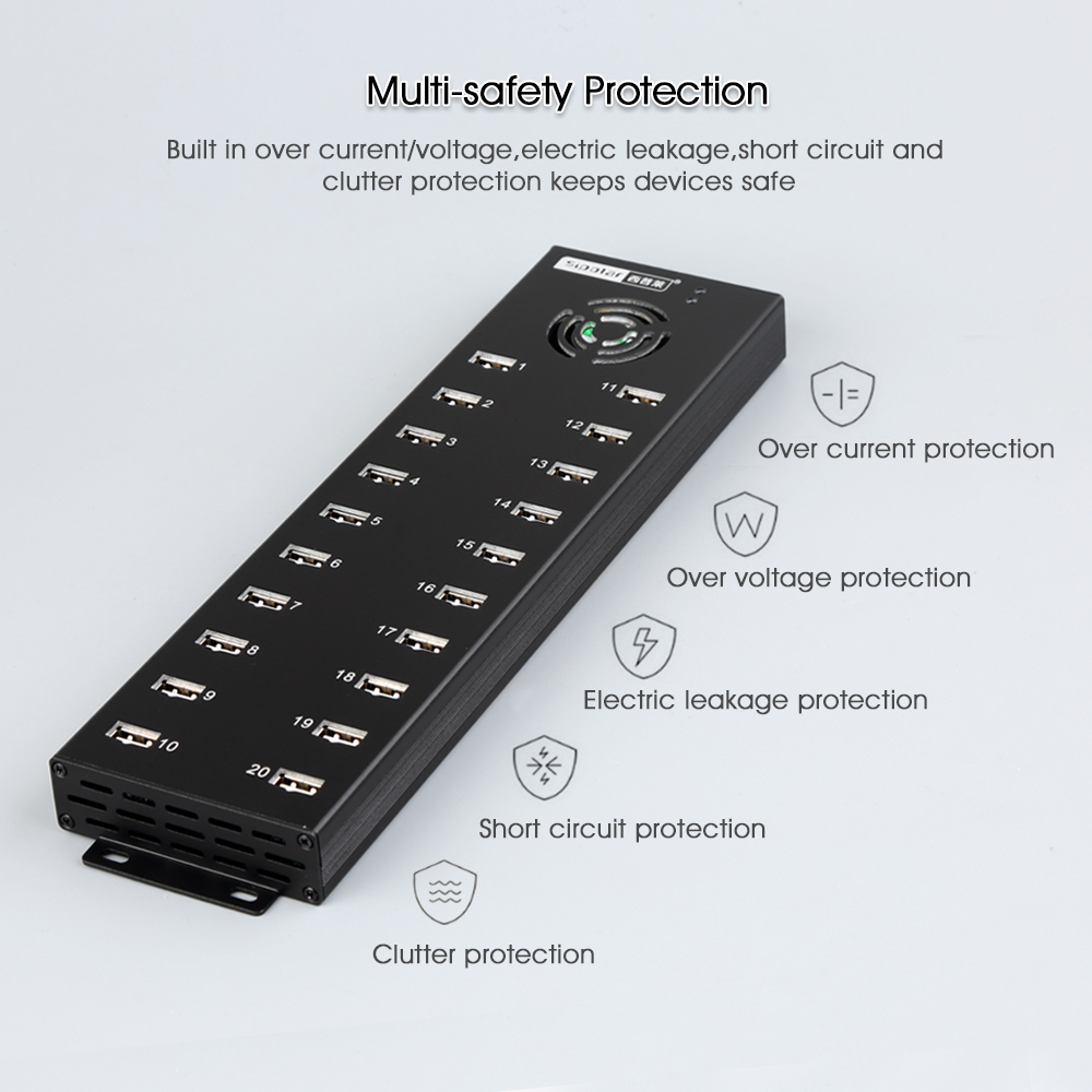 Sipolar A-805P 20-Port USB 2.0 – Usb Hub Bewertung und Preis
