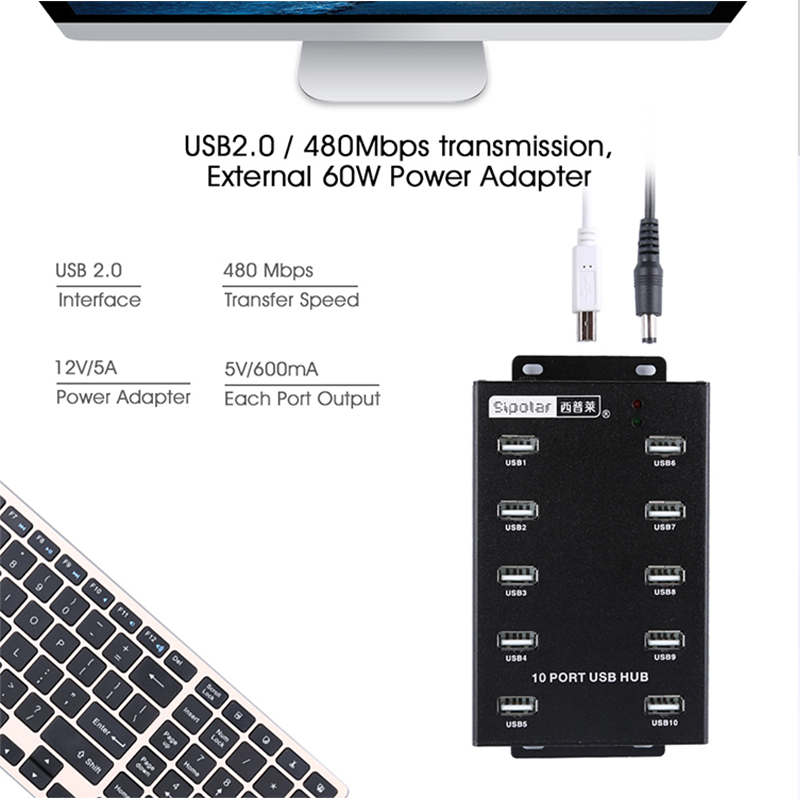 Sipolar USB-Schreibtisch-Hub A – Usb Hub Bewertung und Preis
