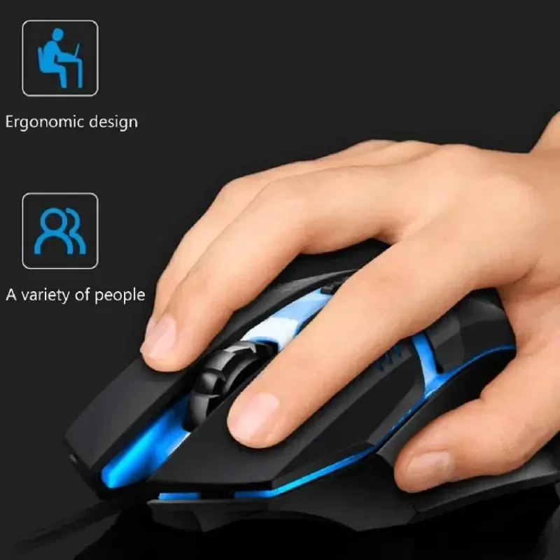 Bunte 3-Tasten-LED-E-Sports-US – Laptop Mouse Bewertung und Preis