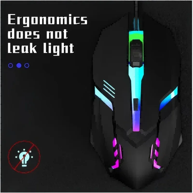 Bunte 3-Tasten-LED-E-Sports-US – Laptop Mouse Bewertung und Preis