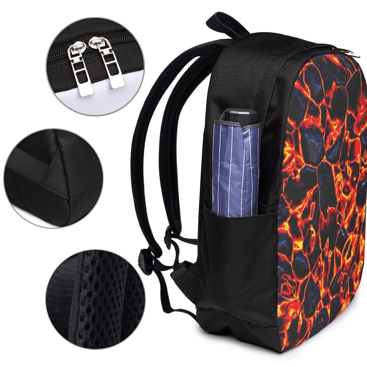 Magma-Vulkan-Lava-Feuer-Rucksa – Laptop Bag Bewertung und Preis