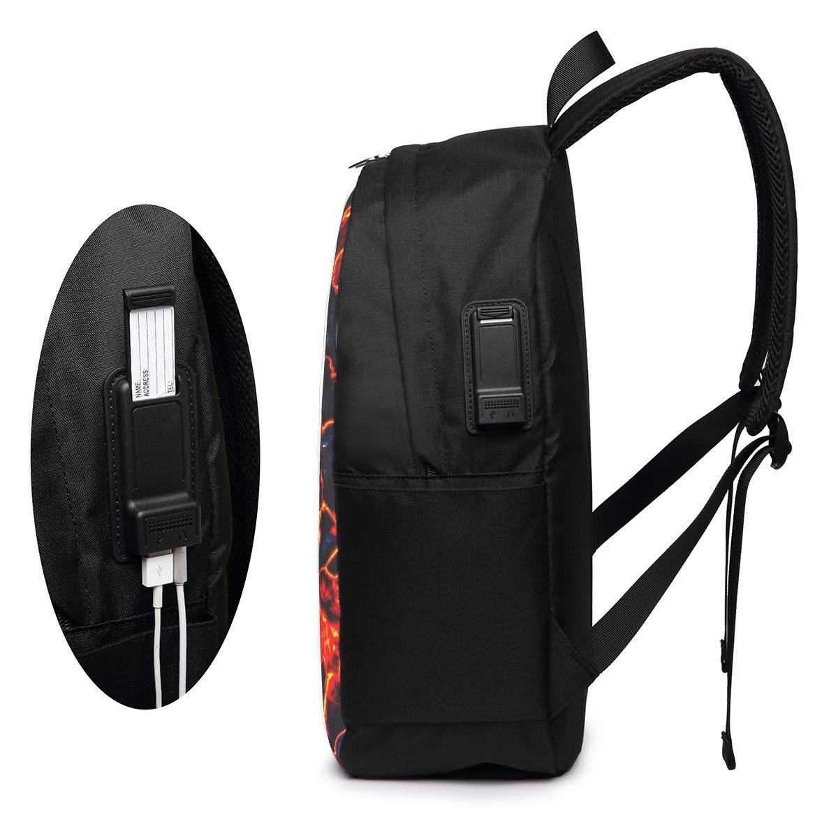 Magma-Vulkan-Lava-Feuer-Rucksa – Laptop Bag Bewertung und Preis