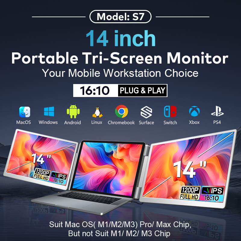 Tragbarer LCD-Monitor mit zwei – Laptop Stand Bewertung und Preis