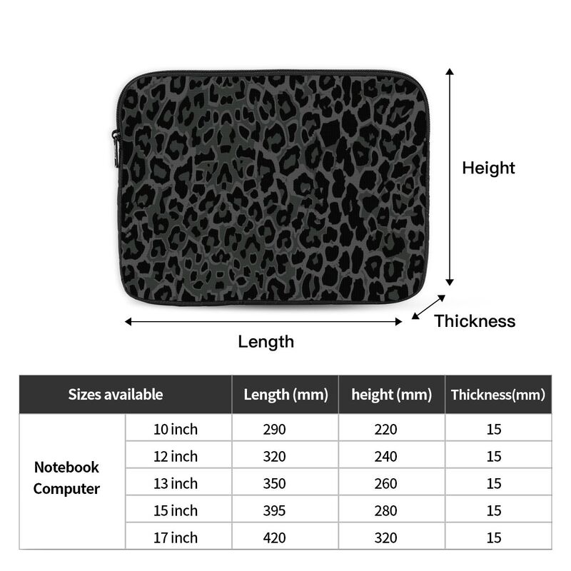 Schwarze Leoparden-Laptop-Hüll – Laptop Sleeve Bewertung und Preis