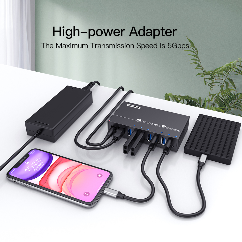 A173 7 Ports USB3.0 Metall-Ind – Usb Hub Bewertung und Preis