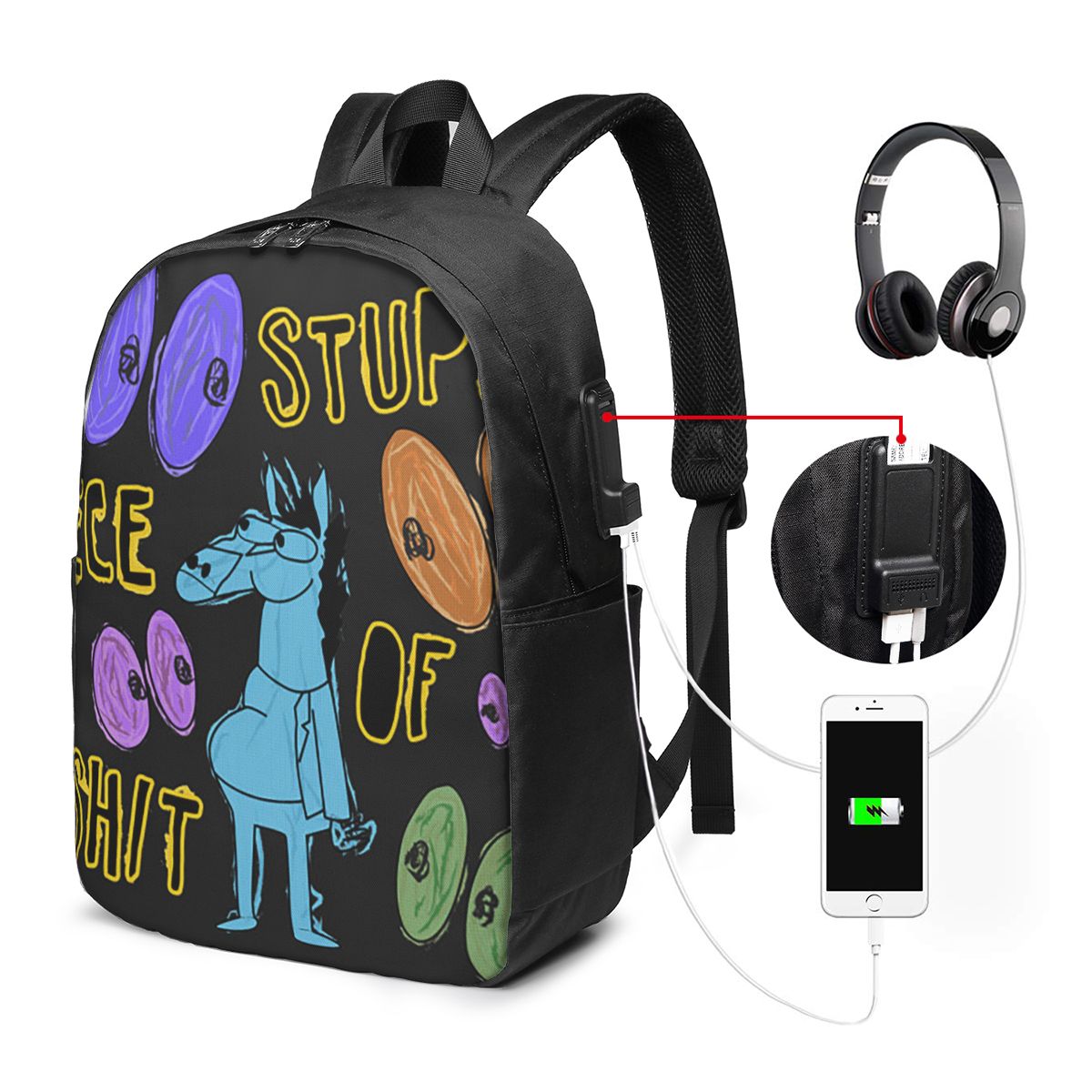 Cartoon Bojack Horseman Stupid – Laptop Bag Bewertung und Preis